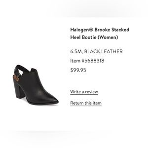 Halogen black booties